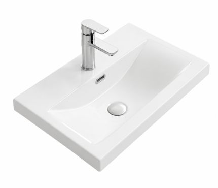 610mm Resin Basin with Tap Hole  – W610 x D395 x H185mm (BT)