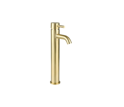TREVISO (Single Lever)- Tall Basin Mixer- BRUSHED GOLD -BT
