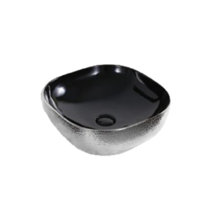 ART BASIN (425x425x145mm)- Gloss Nickel & Black - BT