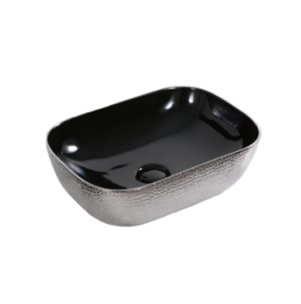 ART BASIN (455x325x135mm)- Gloss Nickel & Black - BT