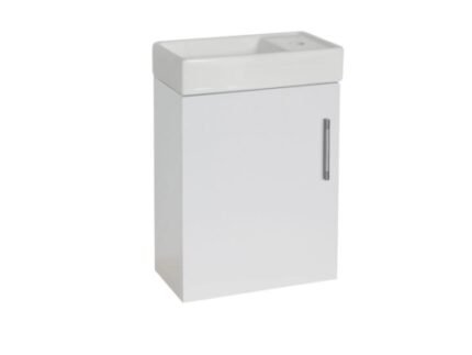 Wall Hung (400mm) Vanity Unit – Gloss White - BT