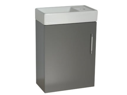 Wall Hung (400mm) Vanity Unit – Matt Dark Grey - BT