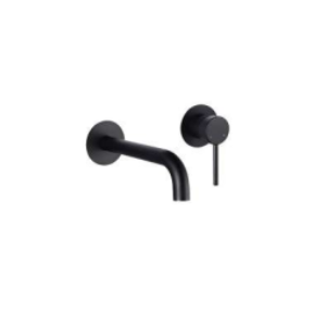 Treviso Single lever bath filler Wall mounted MATT BLACK -BT