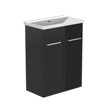 RADIANCE (600mm-2 Door) Floor Standing Vanity Unit – Anthracite -BT