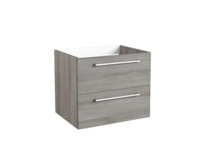 RADIANCE (600mm-2 Drawer) Wall Hung Vanity Unit – Grey Ash -BT