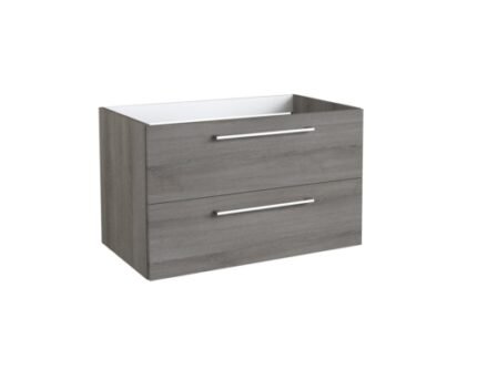 RADIANCE (800mm-2 Drawer) Wall Hung Vanity Unit – Grey Ash - BT