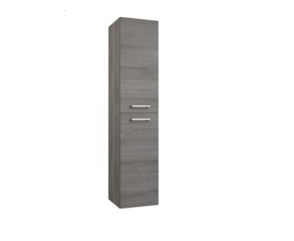 RADIANCE (160mm-2 Door): Wall Hung Storage Unit – Grey Ash - BT