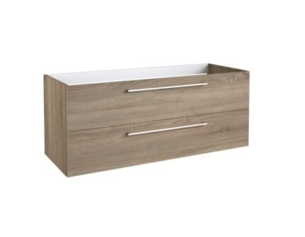 RADIANCE (1200mm-2 Drawer) Wall Hung Vanity Unit – Grey Oak -BT