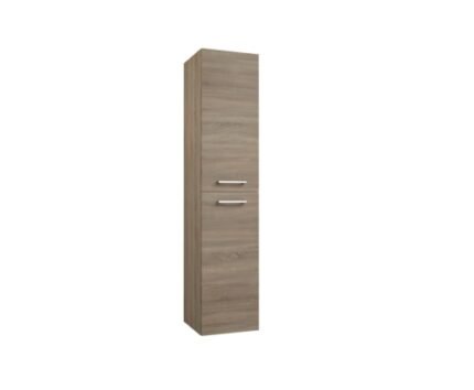 RADIANCE (160mm-2 Door): Wall Hung Storage Unit –Grey Oak - BT