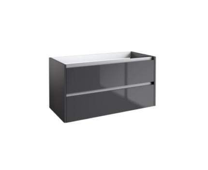CITY46 (1000mm-2 Drawer) Wall Hung Vanity Unit – Anthracite -BT