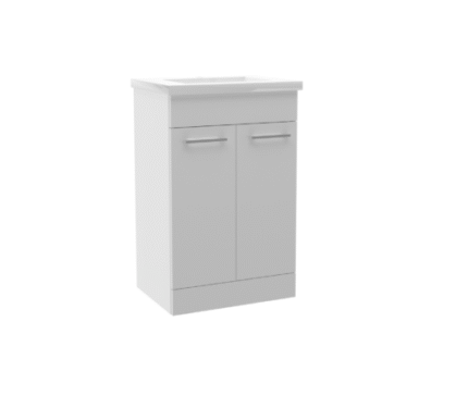 ROMA (500mm-2 Door) Floor Standing Vanity – Glossy White - BT
