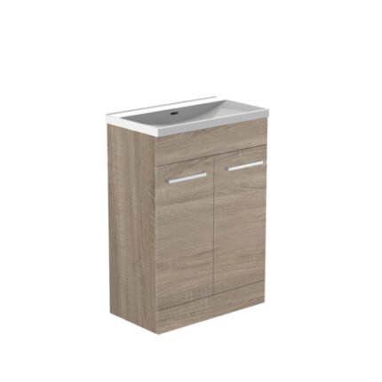 ROMA (500mm-2 Door) Floor Standing Vanity – Grey Oak -BT