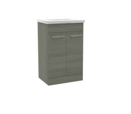 ROMA (500mm-2 Door) Floor Standing Vanity – Grey Ash - BT