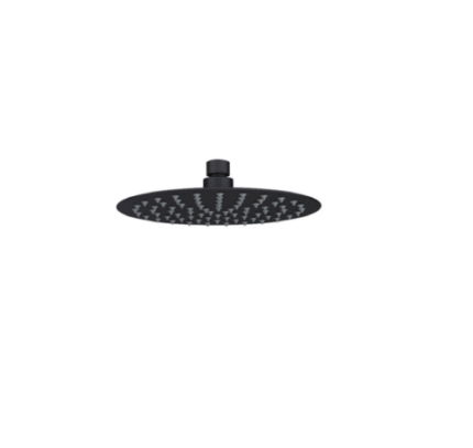 ROUND Overhead Shower (200mm) – MATT BLACK -BT