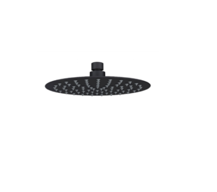ROUND Overhead Shower (250mm) – MATT BLACK -BT