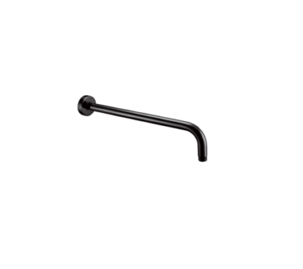 ROUND Shower Arm (400mm)-MATT BLACK -BT