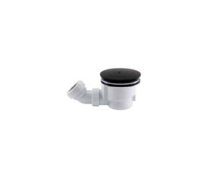 Shower Waste (Round)- MATT BLACK -BT