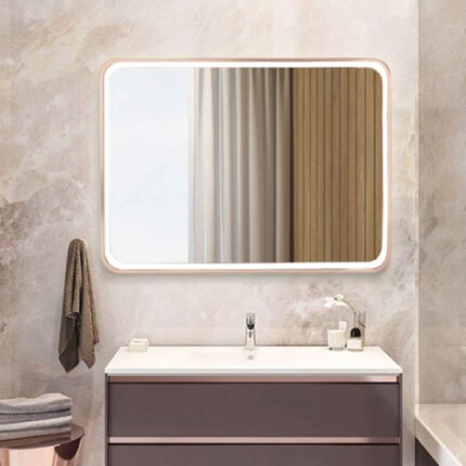 SOFIA LED Mirrors (2 Sizes Available)- BRUSHED ROSE GOLD - BT