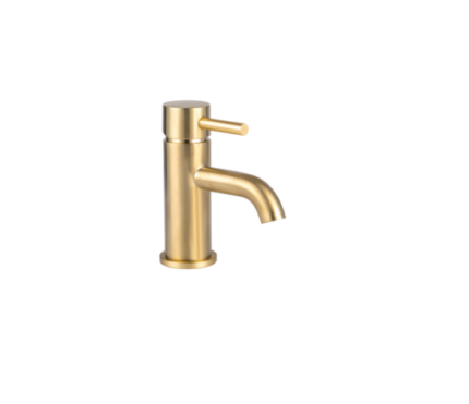 TREVISO (Single Lever)- Mini Basin Mixer- BRUSHED GOLD -BT