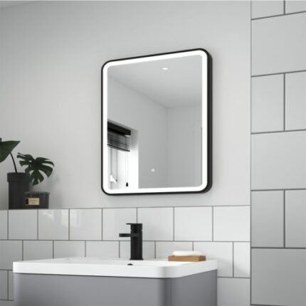 FRAME Bathroom Mirror (500x600X32mm)- MATT BLACK -BT