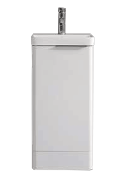 Wall Hung Vanity Unit and Basin – Gloss White (W400mm)-BT