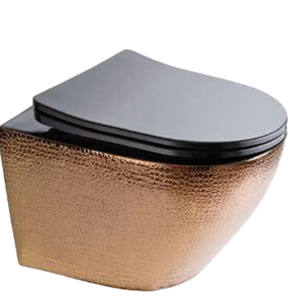Treviso Wall-Hung Toilet in Brushed Rose Gold -BT
