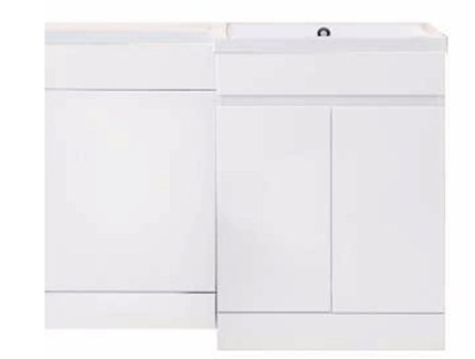 ACE Combo 1100mm Vanity & WC Unit - Right Hand Basin (Gloss White)-BT