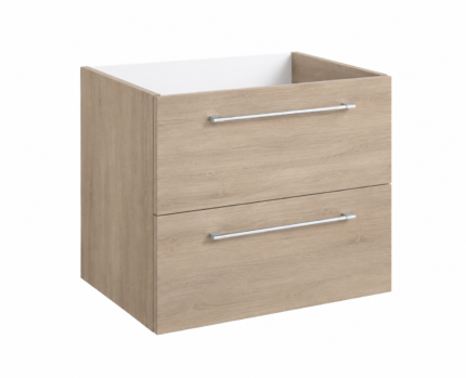 Roma 500mm Wall-Hung Basin Vanity Unit  only – Grey Oak -BT