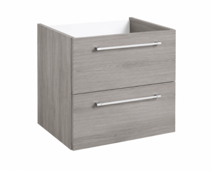 Roma 500mm Wall-Hung Basin Vanity Unit only – Grey Ash -BT