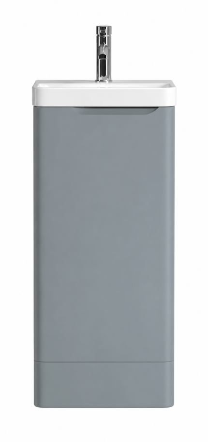 400mm Wall Mounted Vanity Units & Basins  Light Grey -BT