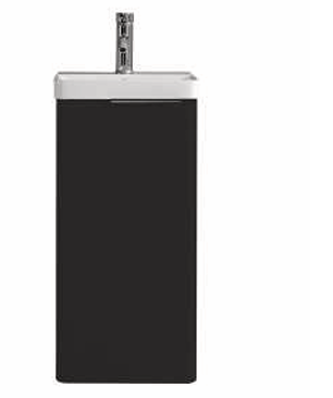 Floor Standing Vanity Unit and Basin – Matt Black (W400mm)-BT