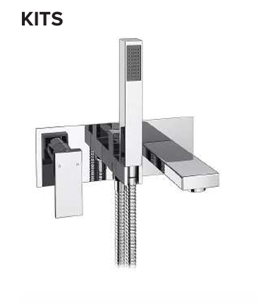 Tuscany Wall Mounted Bath & Shower Mixer Kit - BT