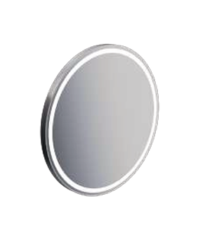 500x500mm Brushed Nickel Metal Mirror (EN50BN) - BT
