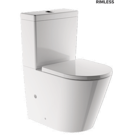 Close Coupled WC Pan & Cistern with Soft-Close UF Seat (W385 x D620 x H810mm)-BT