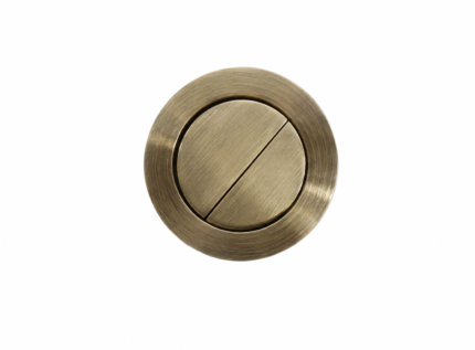 Brushed Nickled Cistern Push Button Flush Plate Accent-BT