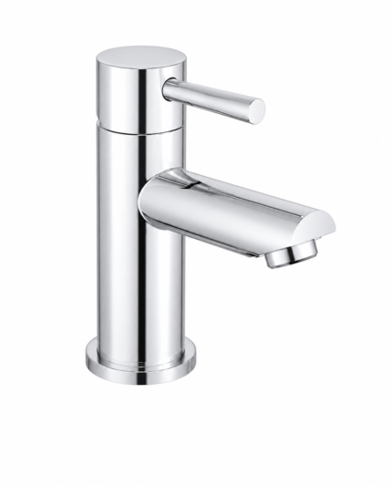 Turin TR100 Modern Cloakroom Mini Basin Mixer Tap - Chrome-BT