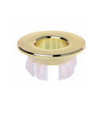 Brushed Gold Basin Overflow Ring Cap – Round Waste Trim-BT