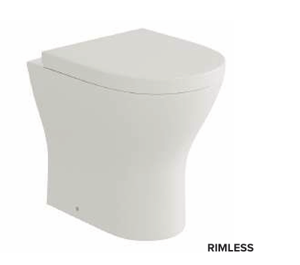 Back to Wall WC Pan with Soft-Close UF Seat (W365 x D500 x H410mm)-BT