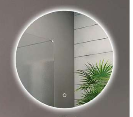 Circular LED Bathroom Mirror with Touch Sensor & Demister (600mm)-BT