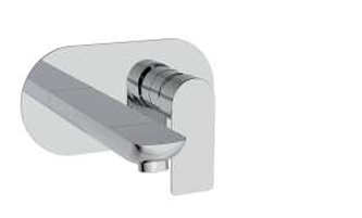 KL110 Kiel Wall Mounted Waterfall Basin Mixer Tap - BT