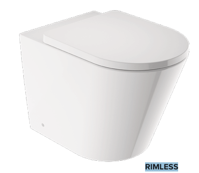 Back to Wall WC Pan with Soft-Close UF Seat (W375 x D540 x H400mm)-BT