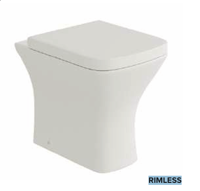 Rimless Short Projection Back to Wall WC Pan with Soft-Close UF Seat (W365 x D500 x H415mm)-BT
