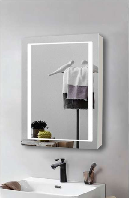 Glare SN500 Single Door LED Mirror Cabinet (500 x 700 mm)- BT