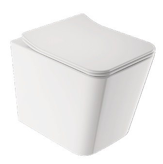 Wall Hung WC Pan with Soft-Close UF Seat (W340 x D490 x H360mm)-BT