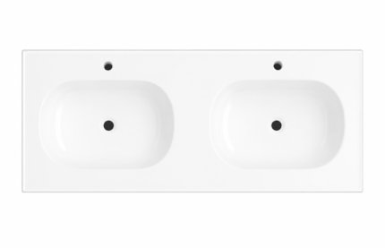 Flora Collection 1210mm Gloss White Ceramic Basin-BT
