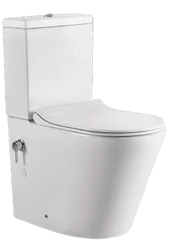 Bidet Toilet with Integrated Hot & Cold Mixer & Soft-Close UF Seat (W360 x D610 x H850mm)-BT