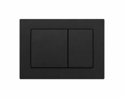 3001-MB Modern Matte Black Dual Flush Actuation Plate-BT