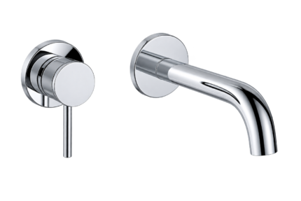 Treviso Wall Mounted Concealed Basin Mixer Tap - Chrome -BT