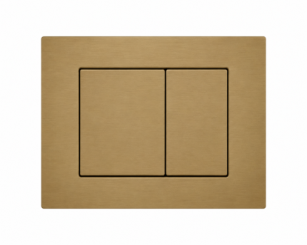 3001-BG Modern Brushed Gold Dual Flush Actuation Plate-BT
