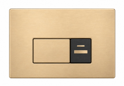 6001S-BG Touchless Sensor Dual Flush Plate – Brushed Gold-BT
